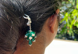 Green Bead cluster Juda Pin