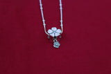 Enamel Flower Pendent with Chain