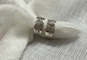 White Stone Toe Ring