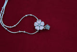 Enamel Flower Pendent with Chain