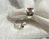 Red Stone Toe Ring