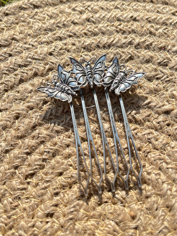 Butterfly Hair Comb Pin for Bun/Braids