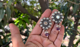 Sadabahar Amethyst Drop Earring