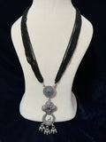 Intricate Tri Layer Long Necklace