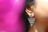 Polki Triangle Earring