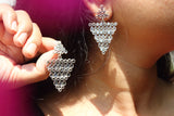 Polki Triangle Earring
