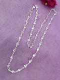 Glass long chain necklace