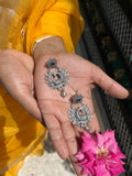 Intricate Jadau Flower Peacock Necklace Set