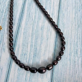 Black pearl Graduation Necklace