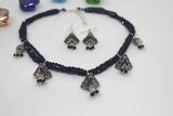 Triangular Shape Rawa work Multi Pendant Necklace Set