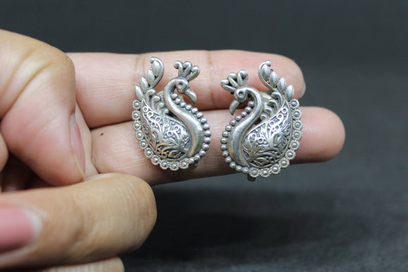 Rawa work Dancing Peacock Earring