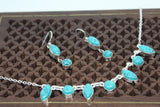 Turquoise lightweight necklace set