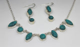 Turquoise lightweight necklace set