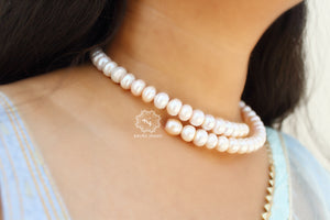 Spiral Fresh Water Pearl Necklace