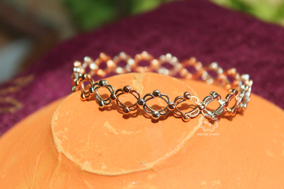 GIVA 925 Sterling Silver Rose Gold Supple Adjustable Bracelet For Women
