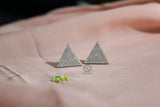 Sparkling Triangle Earring