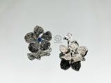 Marcasite Flower Stud Earrings