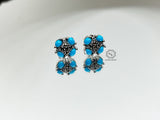 Marcasite Square Stud Earring