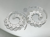 Intricate Fine Filigree Hoop