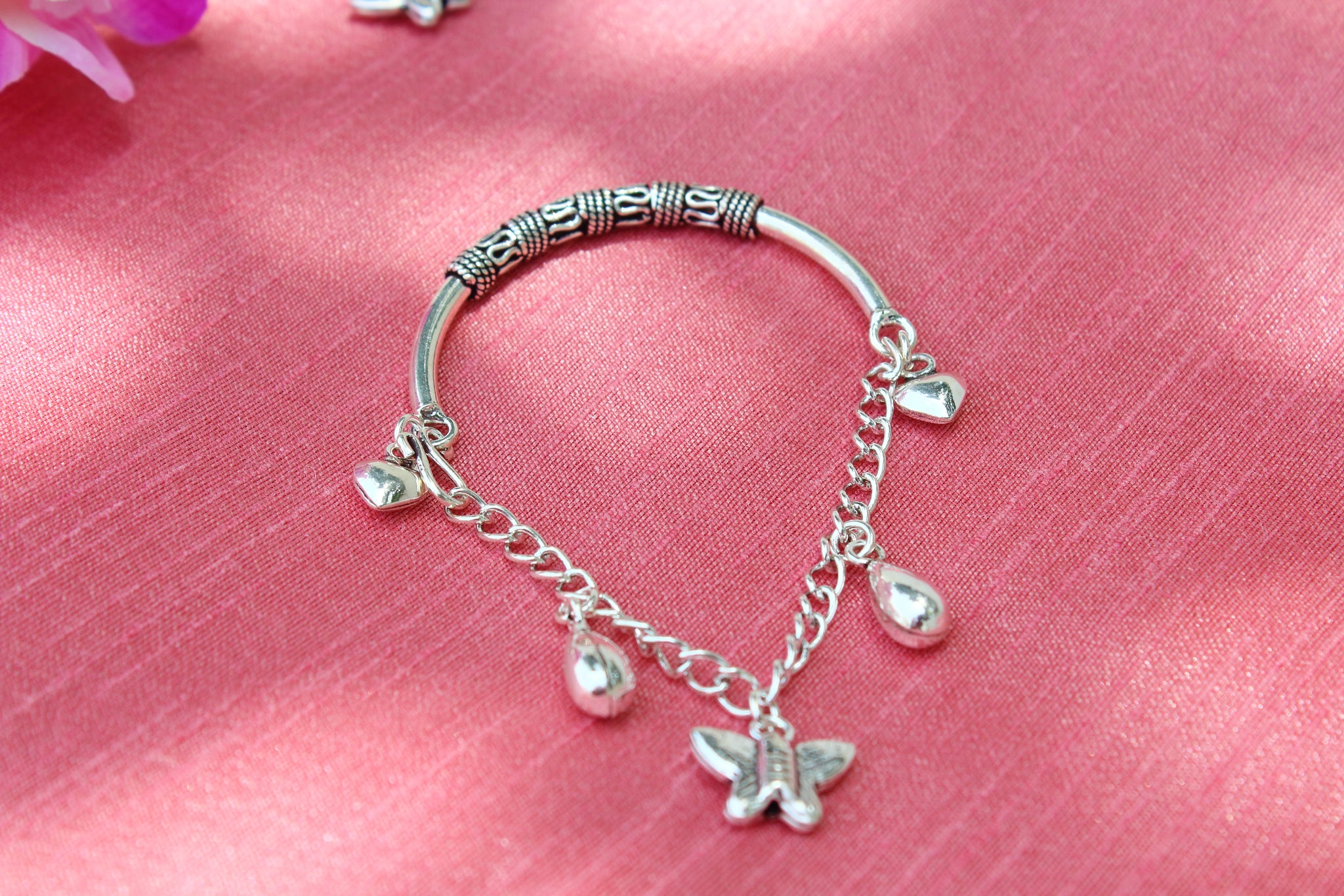 Sterling Silver Charm Bangle