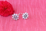 Polki flower earring