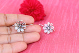 Polki flower earring
