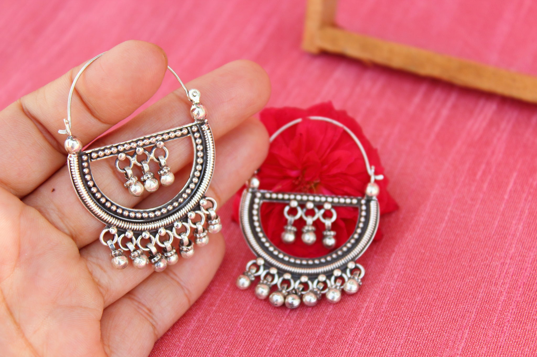 Ghungroo hoop deals earrings