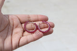 Pink Bead Hoop/Bali