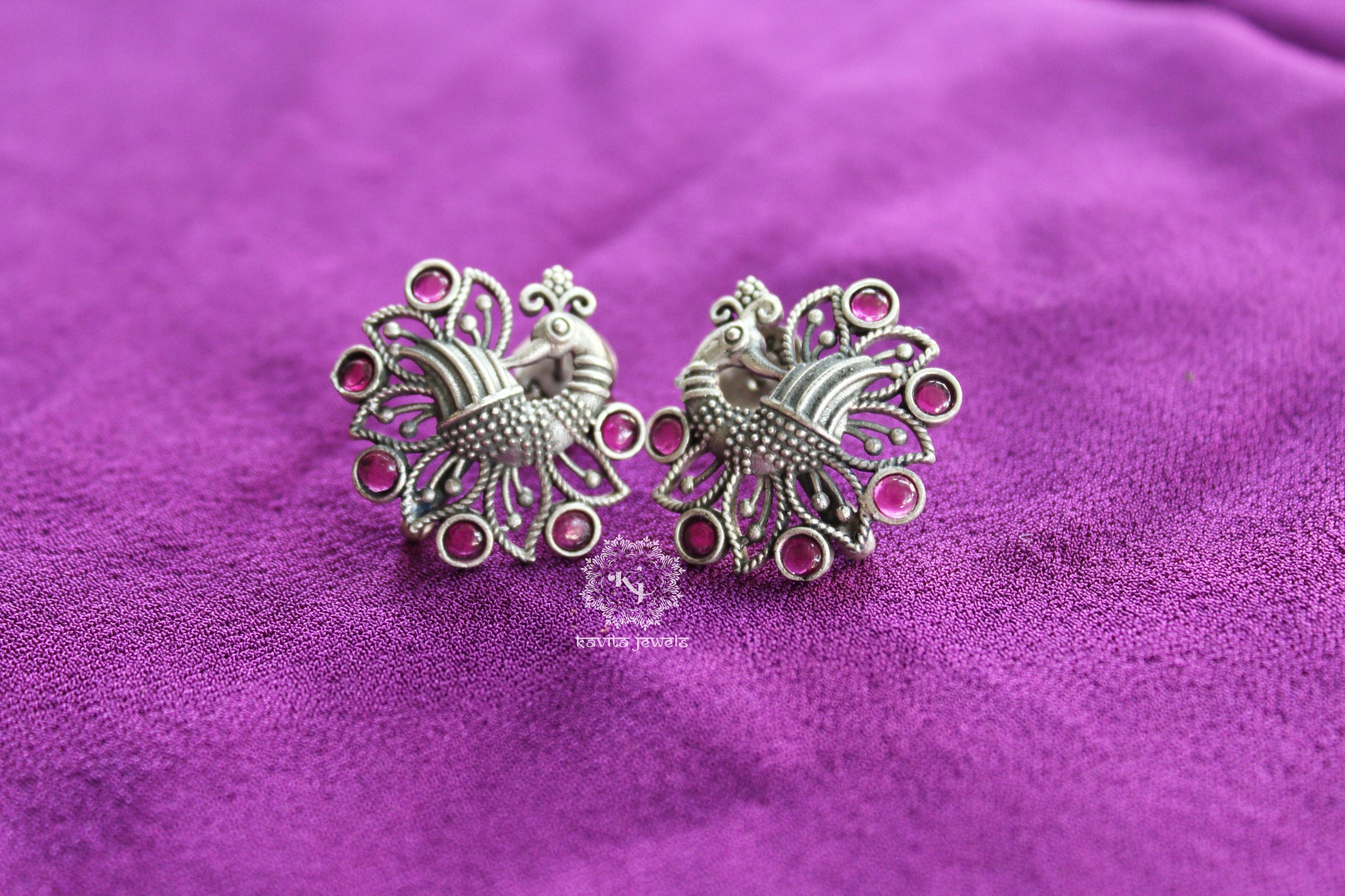 Peacock on sale stud earrings