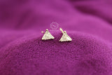 Triangle Cubic Zircon Studs