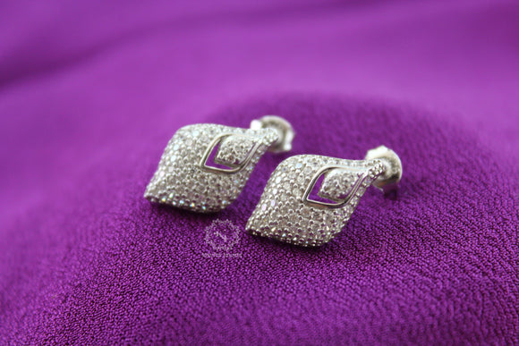 Cubic Zircon Studded Drop Studs