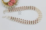 Three line fresh water pearl necklace