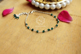 Green Beads Bracelet with Hanging